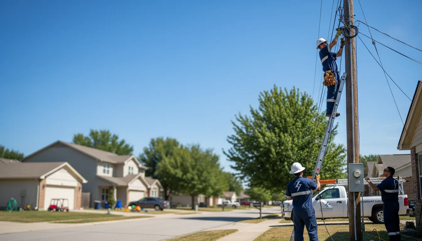 Residential electrician providing installation services in Cable, WI